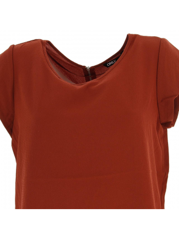 T-shirt vic henna marron femme - Only