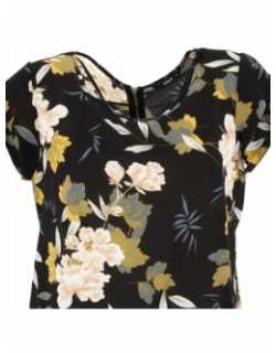 T-shirt vic flower noir femme - Only