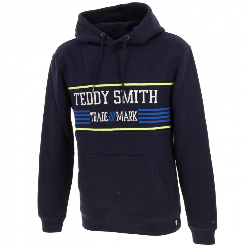 Sweat à capuche maxime bleu marine homme - Teddy Smith