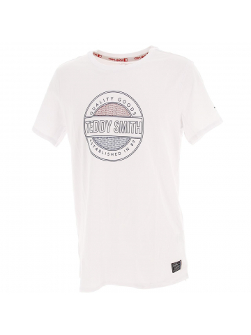 T-shirt tylan blanc homme - Teddy Smith
