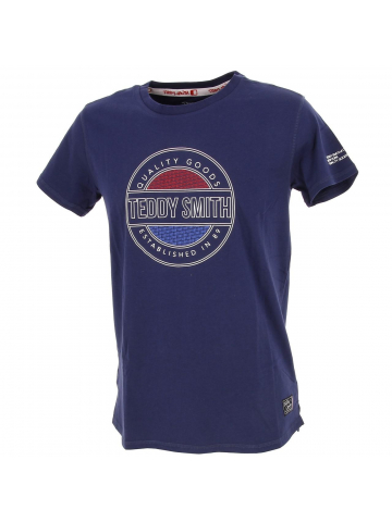 T-shirt tylan bleu homme - Teddy Smith