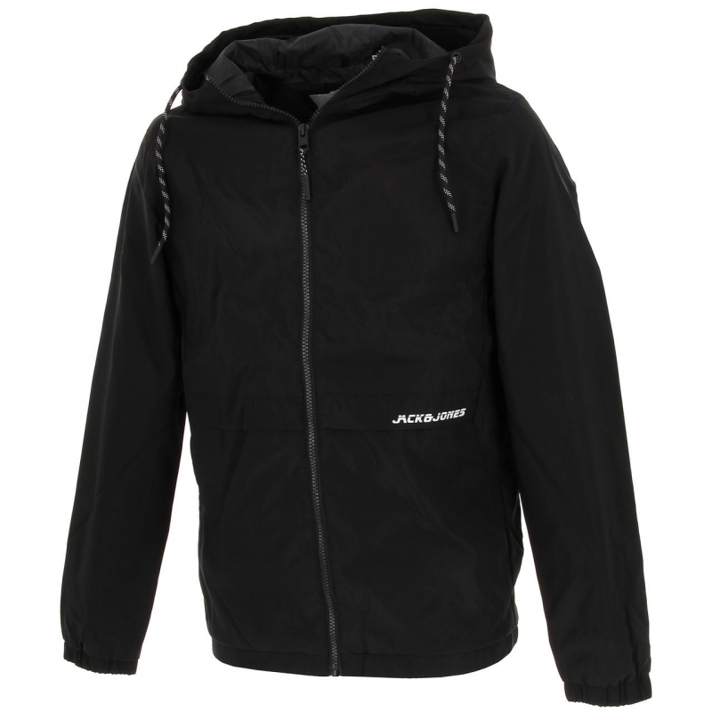 Veste légère à capuche barton noir homme - Jack & Jones