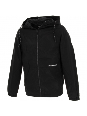 Veste légère à capuche barton noir homme - Jack & Jones