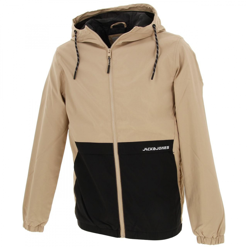 Veste légère à capuche barton beige homme - Jack & Jones