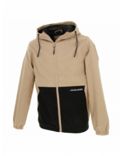 Veste légère à capuche barton beige homme - Jack & Jones
