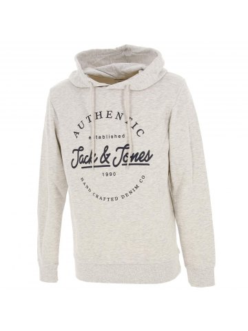 Sweat à capuche dusty gris homme - Jack & Jones