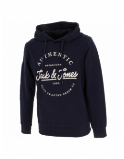 Sweat à capuche dusty bleu marine homme - Jack & Jones