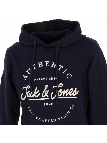 Sweat à capuche dusty bleu marine homme - Jack & Jones
