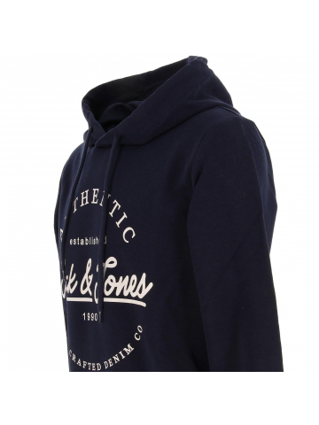 Sweat à capuche dusty bleu marine homme - Jack & Jones