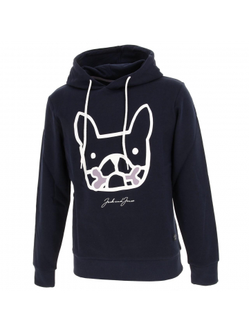 Sweat à capuche dog and bones bleu homme - Jack & Jones