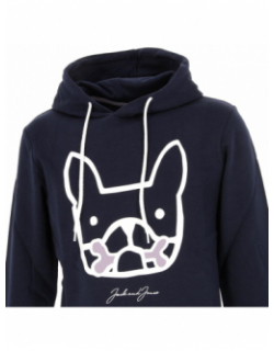 Sweat à capuche dog and bones bleu homme - Jack & Jones