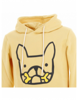 Sweat à capuche dog and bones jaune homme - Jack & Jones
