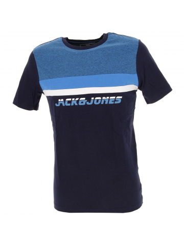 T-shirt panel bleu homme - Jack & Jones