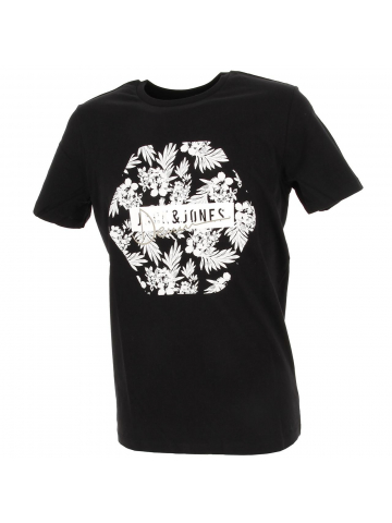 T-shirt astal floral noir homme - Jack & Jones