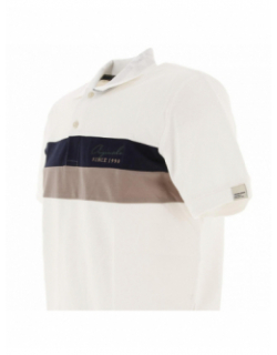 Polo blocks blanc homme - Jack & Jones