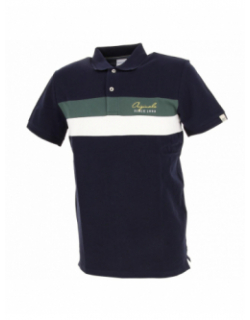 Polo blocks navy bleu marine homme - Jack & Jones