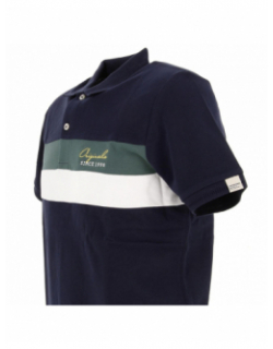 Polo blocks navy bleu marine homme - Jack & Jones