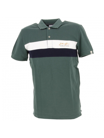 Polo blocks vert homme - Jack & Jones