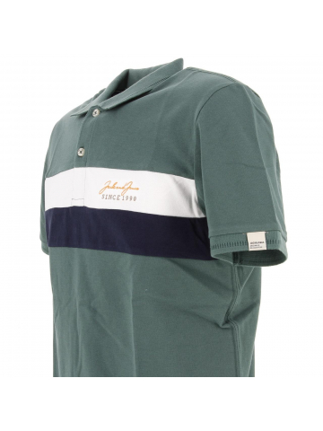 Polo blocks vert homme - Jack & Jones