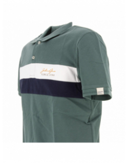 Polo blocks vert homme - Jack & Jones