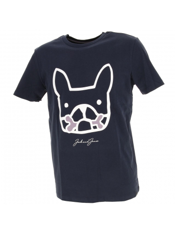 T-shirt mate dog bleu marine homme - Jack & Jones