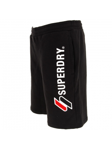 Short sportstyle logo noir homme - Superdry