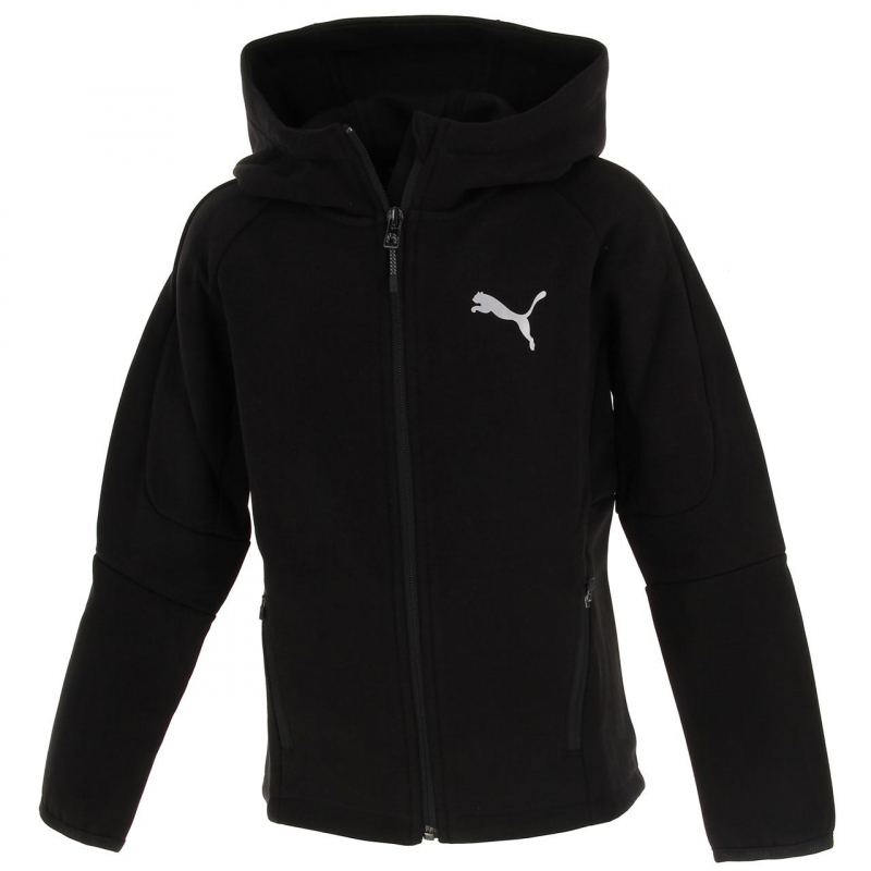 Blouson à capuche evostripe noir garçon - Puma