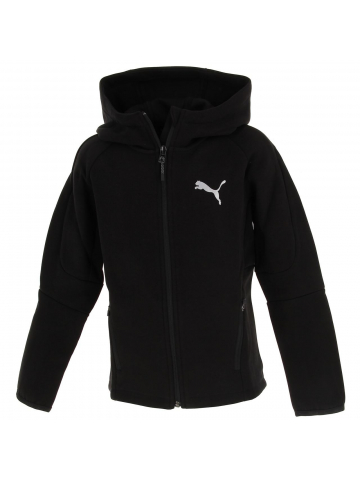 Blouson à capuche evostripe noir garçon - Puma