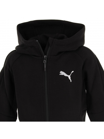 Blouson à capuche evostripe noir garçon - Puma