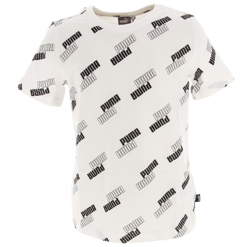 T-shirt sport power aop blanc garçon - Puma