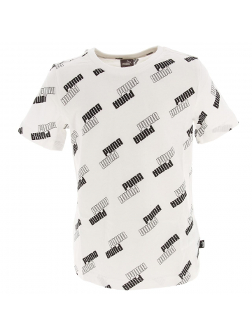 T-shirt sport power aop blanc garçon - Puma