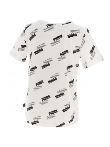 T-shirt sport power aop blanc garçon - Puma