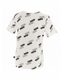 T-shirt sport power aop blanc garçon - Puma