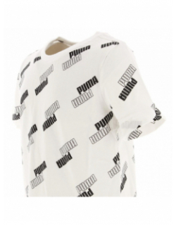 T-shirt sport power aop blanc garçon - Puma