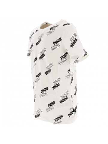 T-shirt sport power aop blanc garçon - Puma