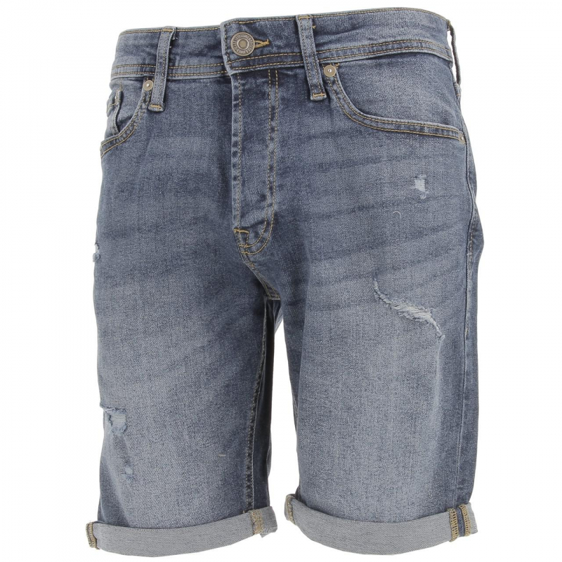 Short en jean denim bleu homme - Jack & Jones