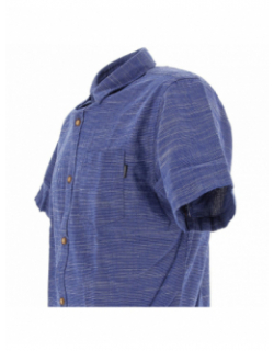 Chemise manches courtes slub bleu homme - Jack & Jones