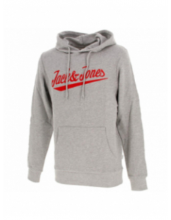 Sweat à capuche structure gris homme - Jack & Jones