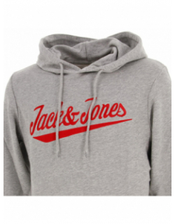 Sweat à capuche structure gris homme - Jack & Jones