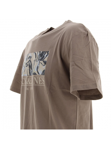 T-shirt flower branding marron homme - Jack & Jones