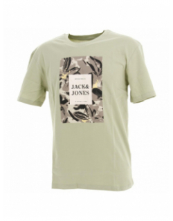 T-shirt flower branding vert homme - Jack & Jones
