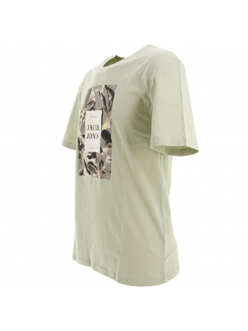 T-shirt flower branding vert homme - Jack & Jones