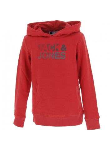 Sweat à capuche floki rouge garçon - Jack & Jones