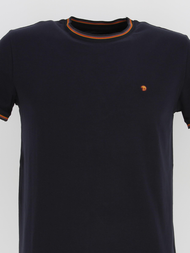 T-shirt tutin uni bleu marine homme - Benson & Cherry