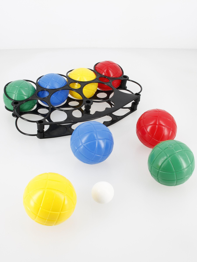 Pack de 8 boules de pétanque plastique multicolore - Sport & Fun