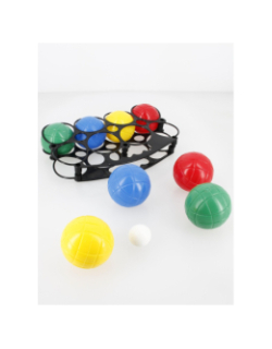 Pack de 8 boules de pétanque plastique multicolore - Sport & Fun