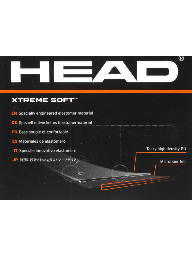 Grip de remplacement xtreme softy noir - Head