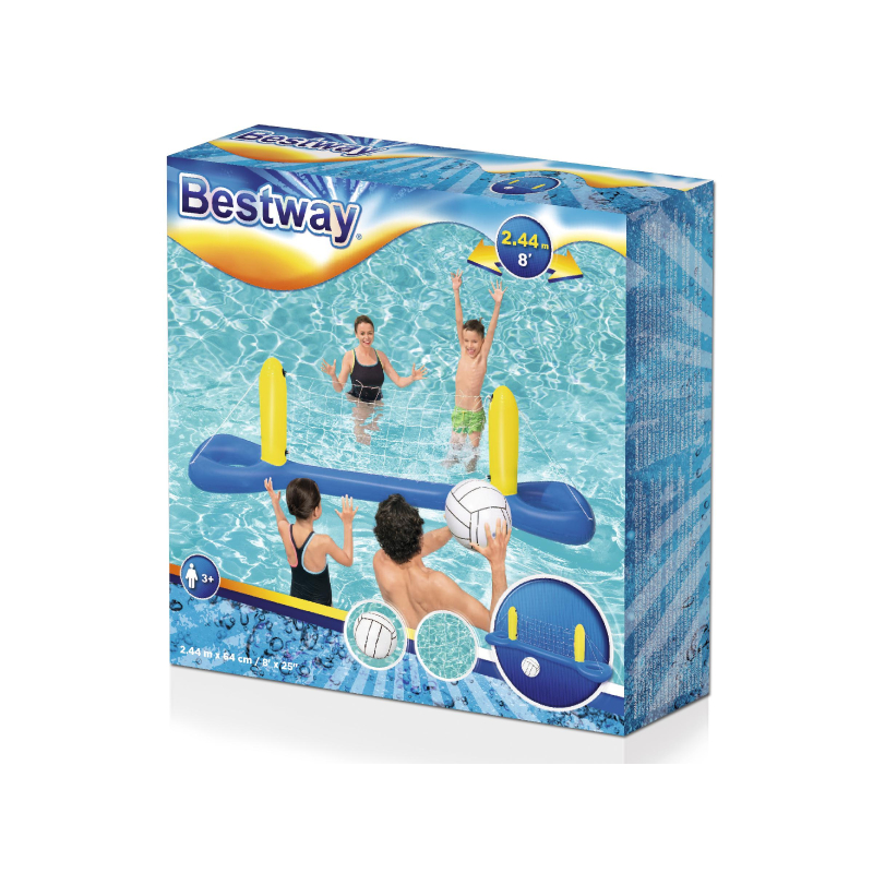 Filet gonflable piscine et ballon de volley-ball - Bestway