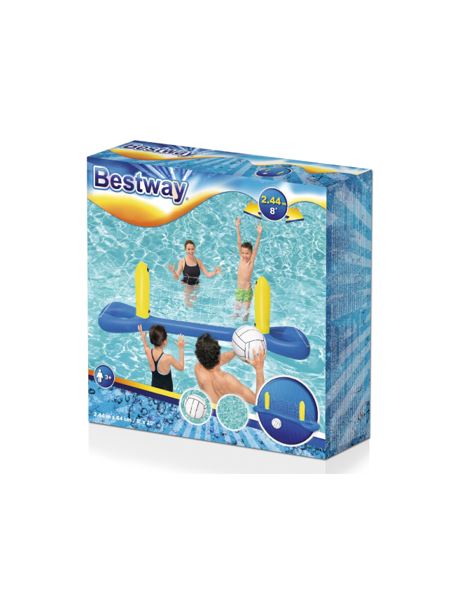 Filet gonflable piscine et ballon de volley-ball - Bestway