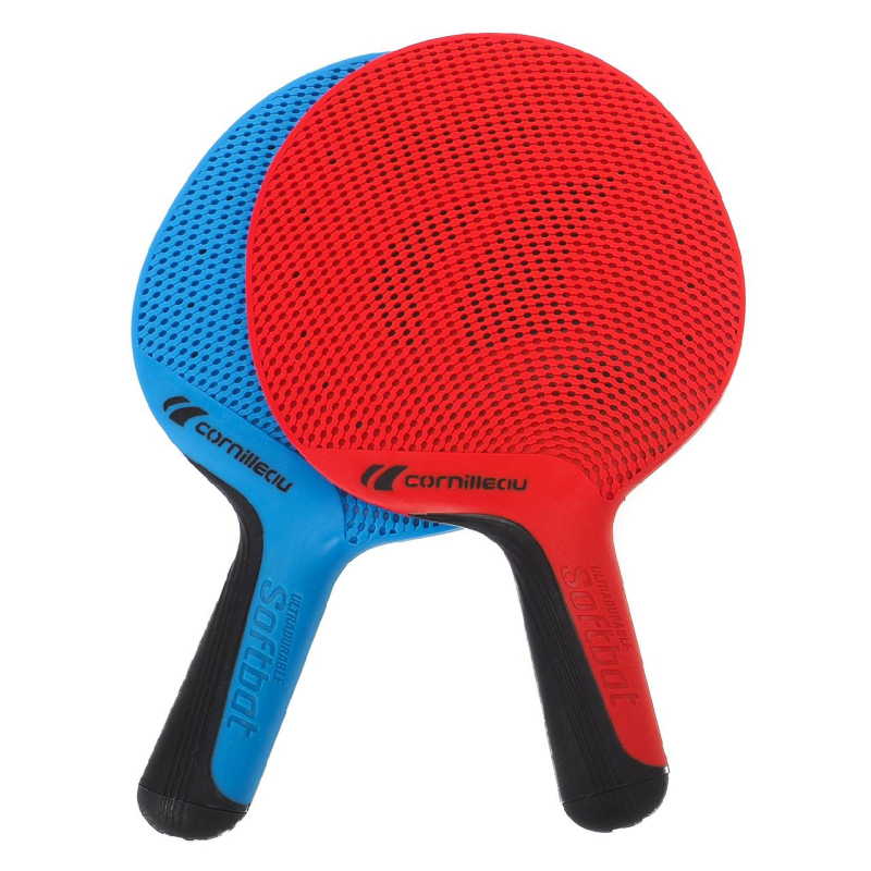 Pack 2 raquettes de tennis de table softbat rouge - Cornilleau